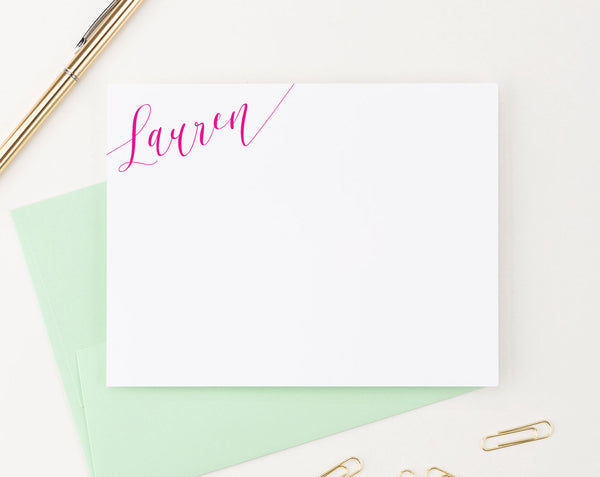 Stationery Printed - Modern Pink Paper