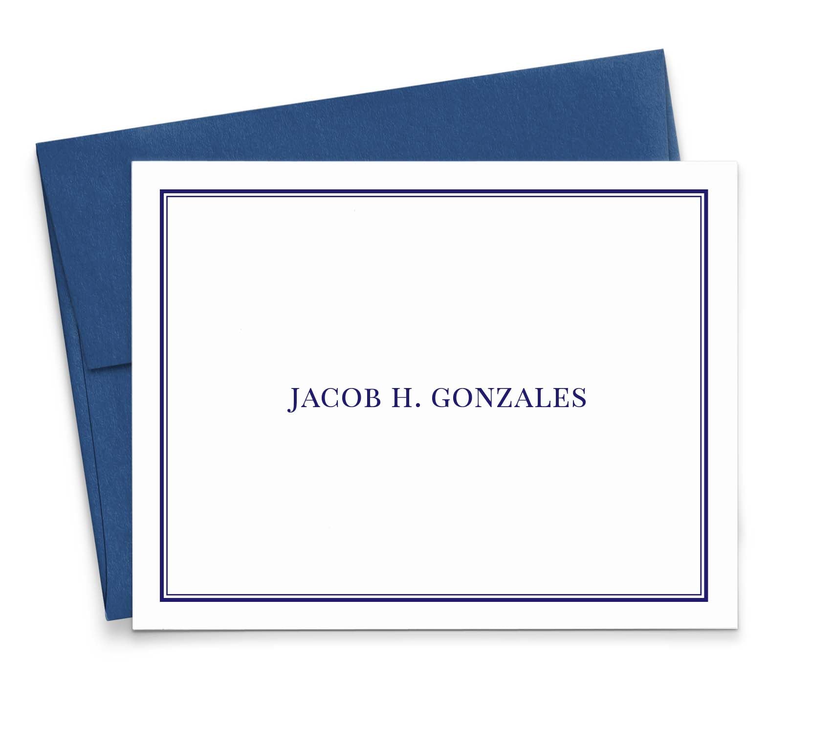 Personalized Folded Note Cards With Envelopes
