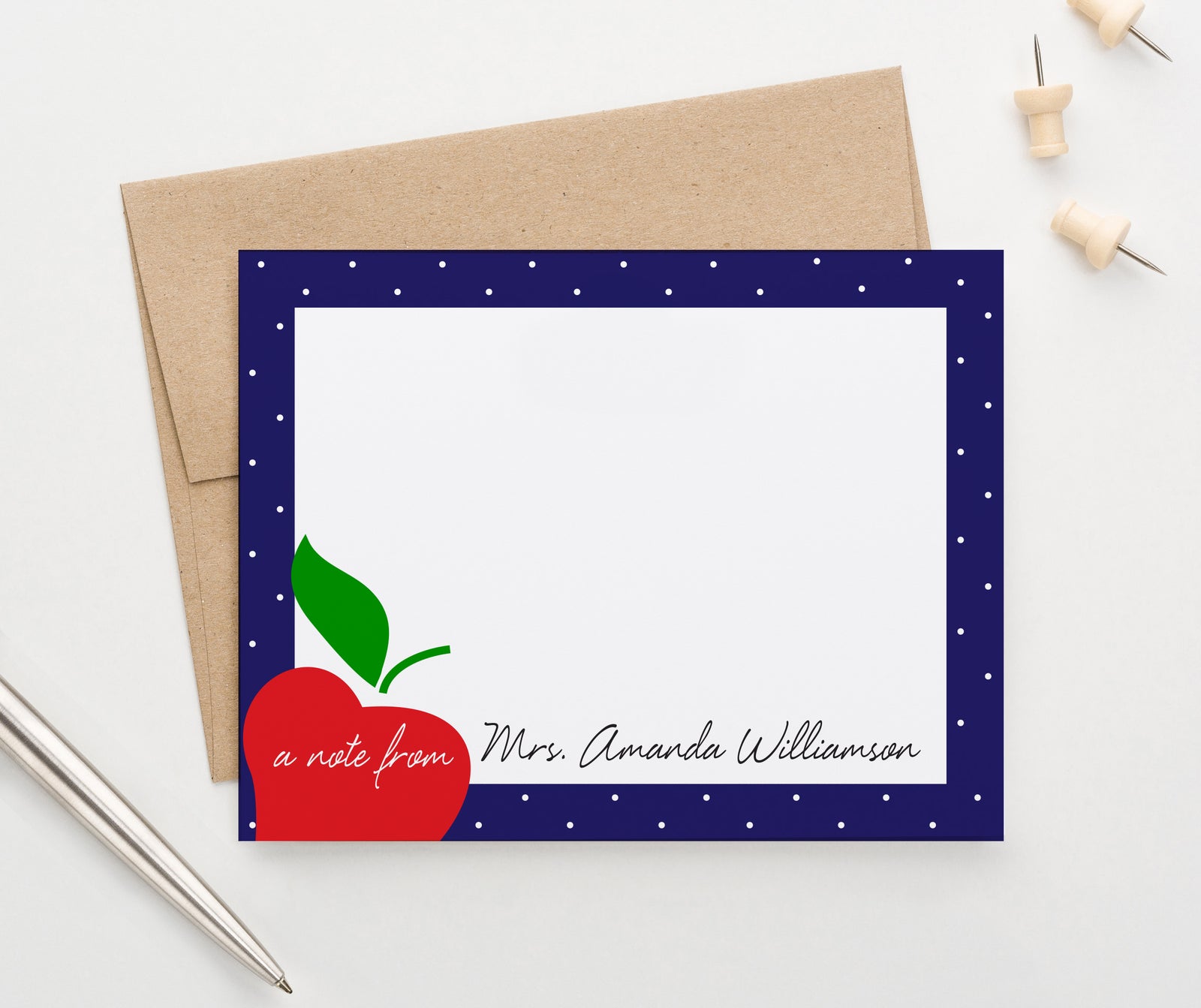 Teacher Personalized Stationery