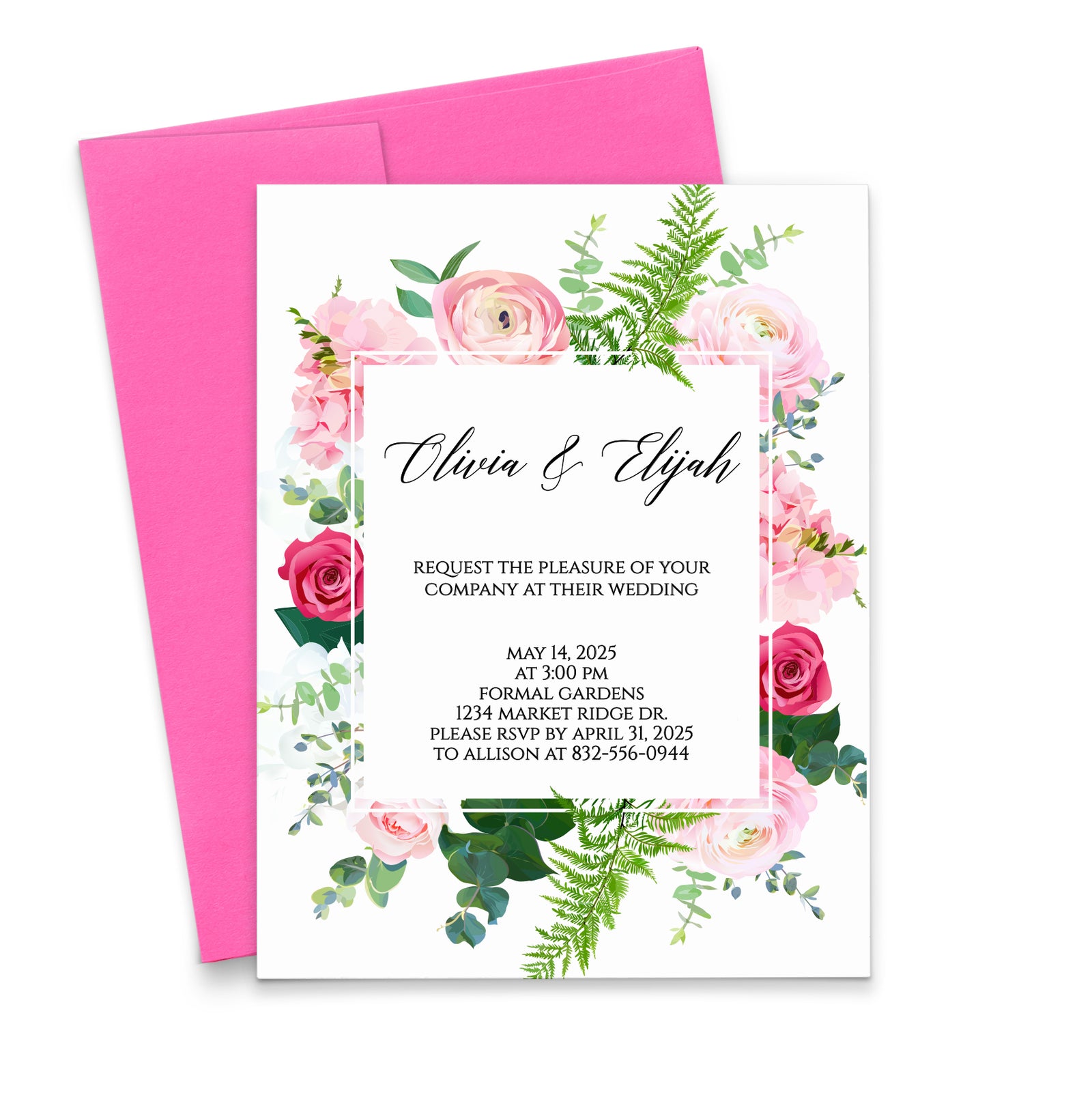 Personalized Wedding Invitation