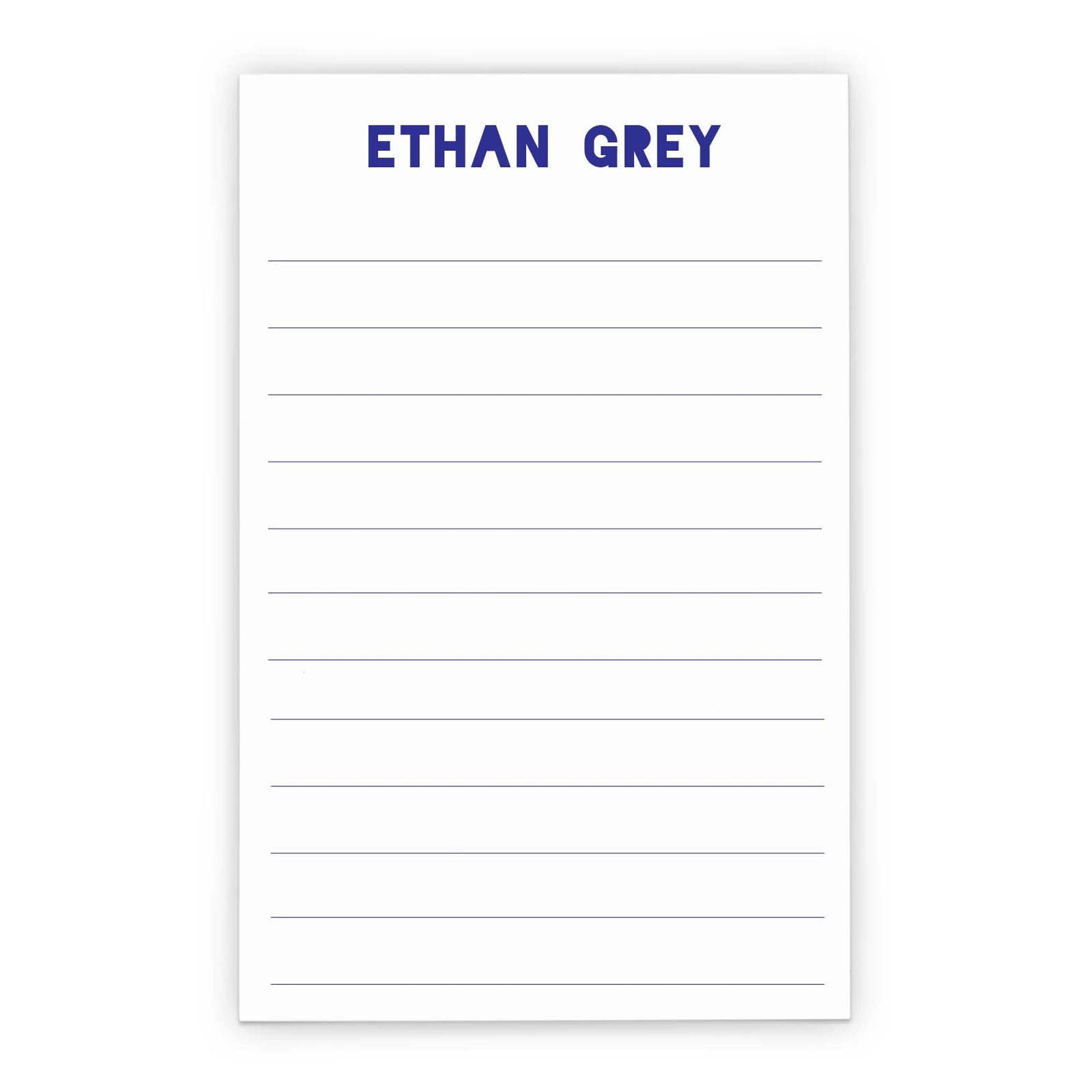 Personalized Lined Notepads