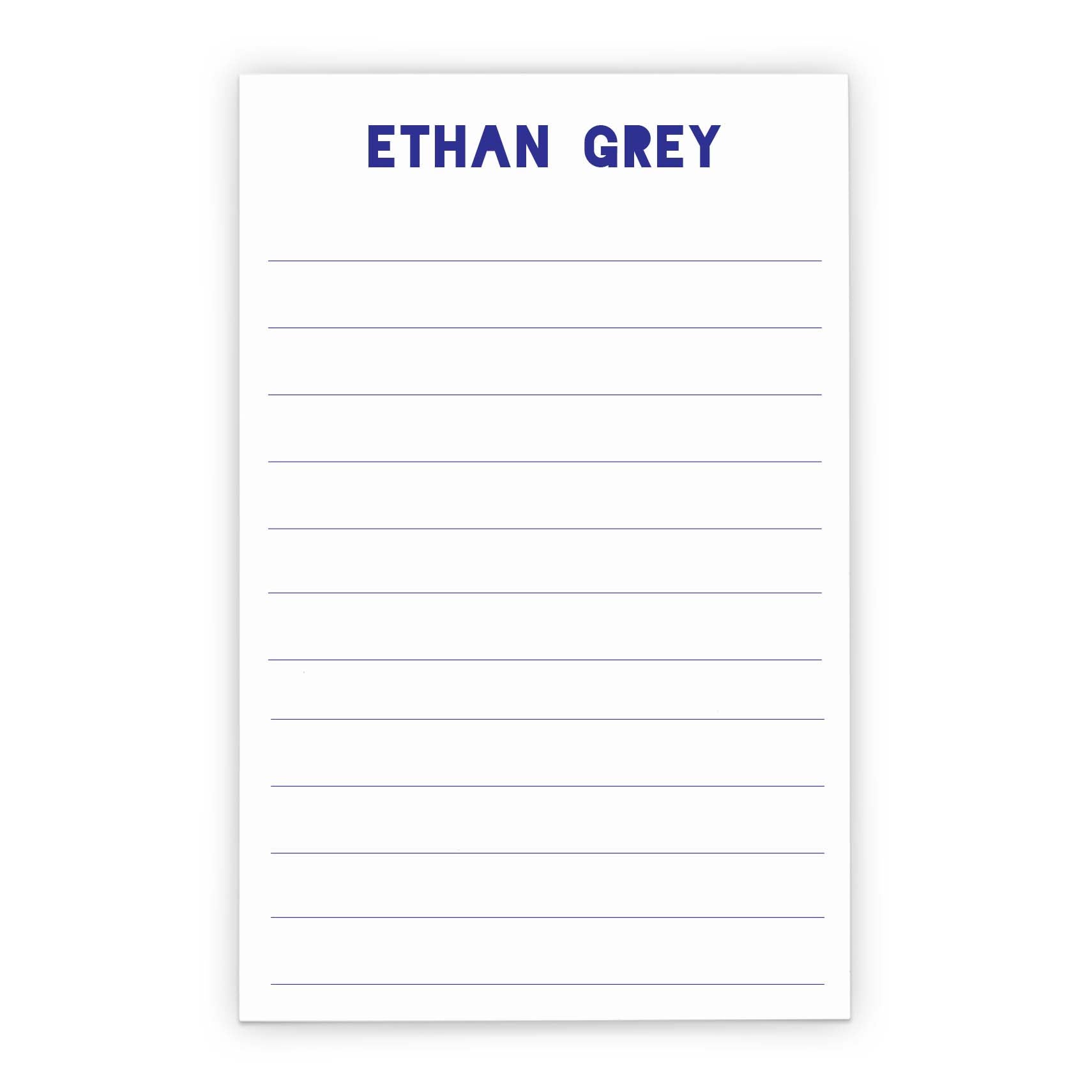 Personalized Lined Notepads
