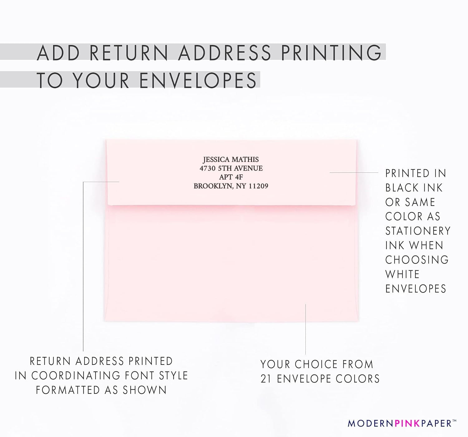 Chic Personalized Wedding Thank You Cards With Pink Peonies