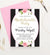 Custom Black And Gold Bachelorette Party Invitations With Pink Florals
