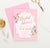 Gold Glitter Frame Floral Pink Bridal Shower Invitations Personalized