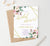 Personalized Modern Bridal Shower Invitations With Floral Corners