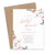 Pink And Blue Bridal Shower Invitations With Butterflies