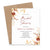 Rustic Fall Themed Bridal Shower Invitations 