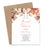 Terracotta Floral Personalized Bridal Shower Invitations