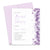 Classy Purple Floral Bridal Shower Invitations 