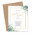 Eucalyptus Theme Bridal Shower Invitations With Border