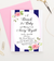 Personalized Florals And Stripes Baby Shower Invites For Brunch