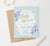 Personalized Gold Boy Baby Shower Invitations With Blue Florals