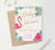 Personalized Tropical Baby Shower Invitations With Flamingo