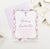 Pink Floral Christening Invitations Personalized