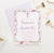 Pink Floral Confirmation Card Personalized Invitations