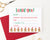Kids Gingerbread Christmas Fill In Thank You Cards