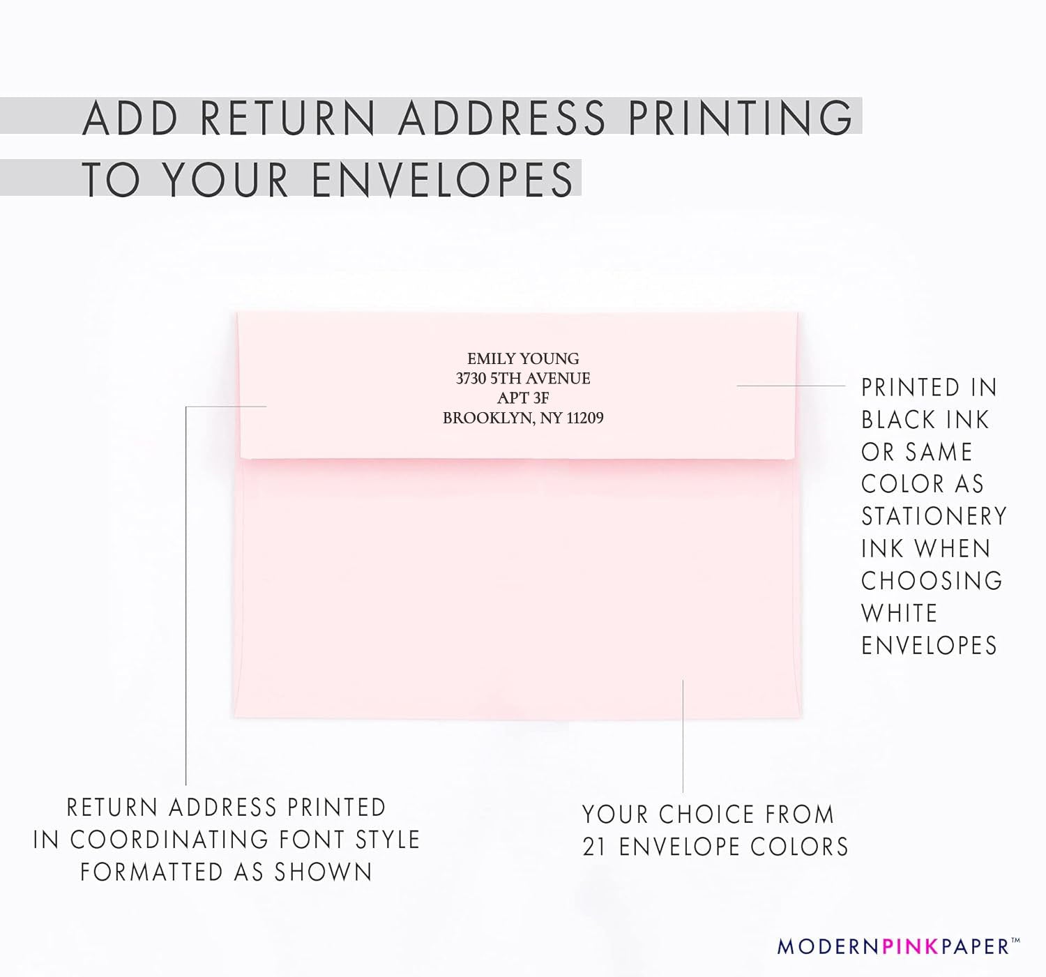 Personalized Pink Peony Thank You Notes With Envelopes