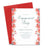 Classic Engagement Party Invitations With Red Flowers