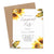 Rustic Engagement Party Invitations With Sunflowers