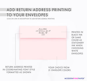 Blue Peony Personalized Stationery For Women
