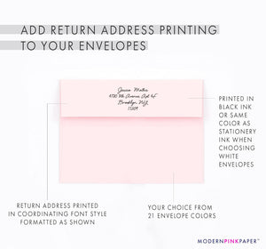 Purple Violet Personalized Stationery Note Cards