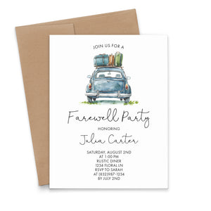 Simple College Farewell Party Invitation Card Personalized