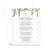 Greenery Personalized Prayer Cards With Gold Border