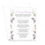 Custom Botanical Prayer Cards With Lavender Flowers 