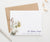Elegant Floral Folded Personalized Stationery For Family