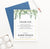 Greenery Funeral Stationary With Gold Border