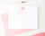 Watercolor Pink Bow Personalized Stationery For Girls 