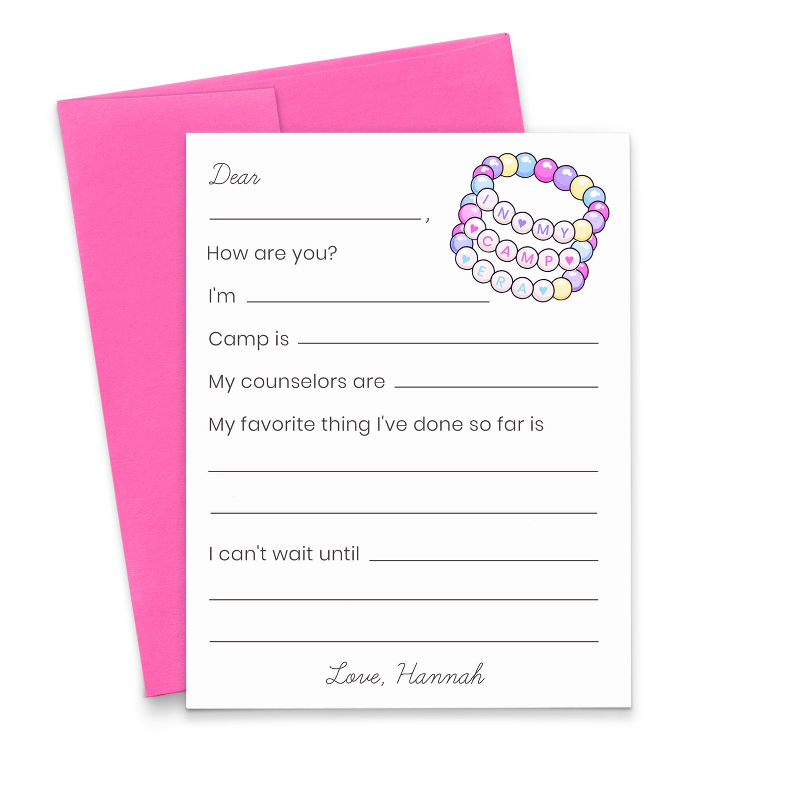 In My Camping Era Fill In The Blank Stationery Notecards