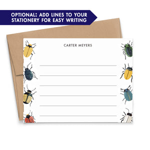Bug Personalized Stationery For Kids