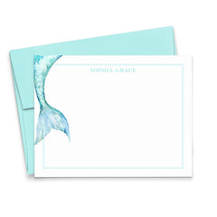 Mermaid Tail Personalized Stationery For Kids