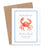 Crab Personalized Moving Announcement Cards With Envelopes