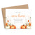 Fall Themed We've Moved Announcement Cards With Pumpkins