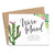 Custom Moving Home Announcement Cards With Watercolor Cactus