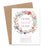 Home Sweet Home Moving Announcement Cards With Floral Wreath