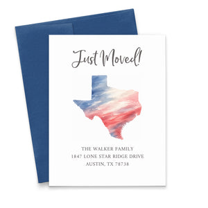 Texas State Just Moved Announcement Cards