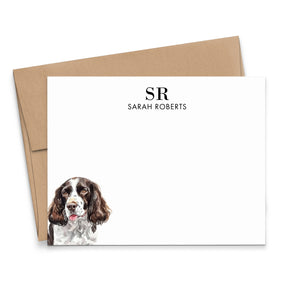 English Springer Spaniel Monogram Cards Or Choose Your Dog Breed