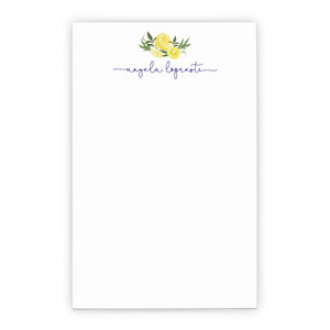 Personalized Lemon Citrus Notepad For Adults