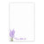 Modern Lavender Plant Notepad Personalized Set