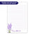 Modern Lavender Plant Notepad Personalized Set