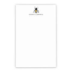 Bumble Bee Notepad Personalized With Script Font
