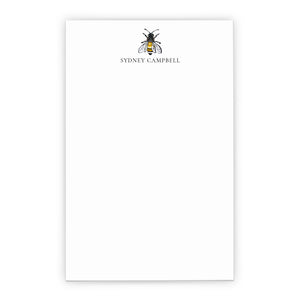 Bumble Bee Notepad Personalized With Script Font