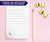Wildflower Personalized Note Pads With Name B