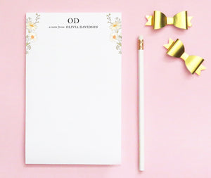 Daisy Stationery Paper Personalized