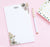 Minimalist Floral Initialed Notepad Stationery