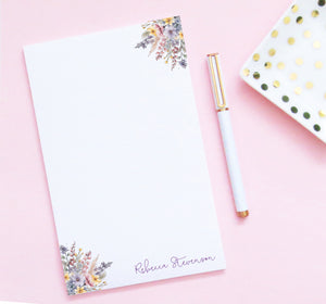 Custom Floral Watercolor Stationery Paper